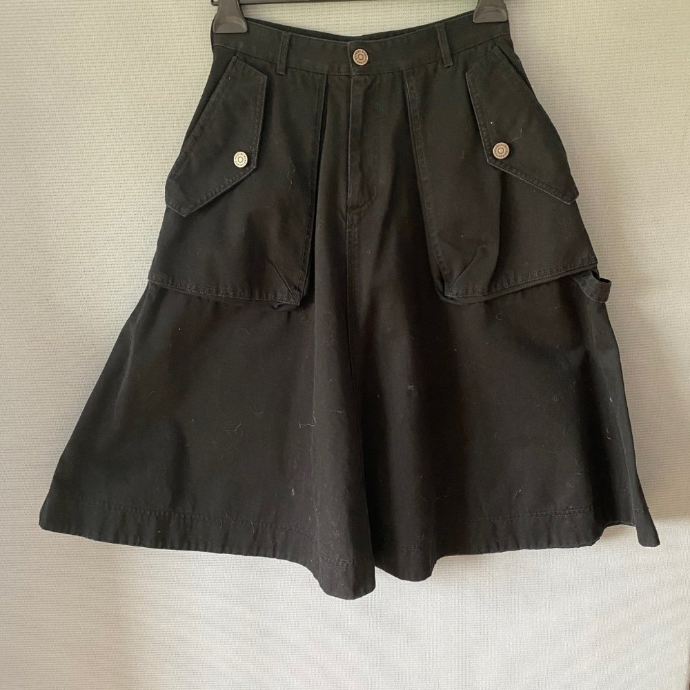 MARC BY MARC JACOBS black cotton midi jean skirt - Picture 2 of 8